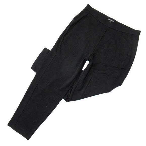 NWT Eileen Fisher Slouch Ankle in Black Cozy Brushed Terry Hug Pants M